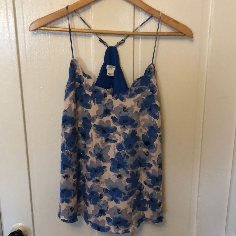 J crew scallop tank top
